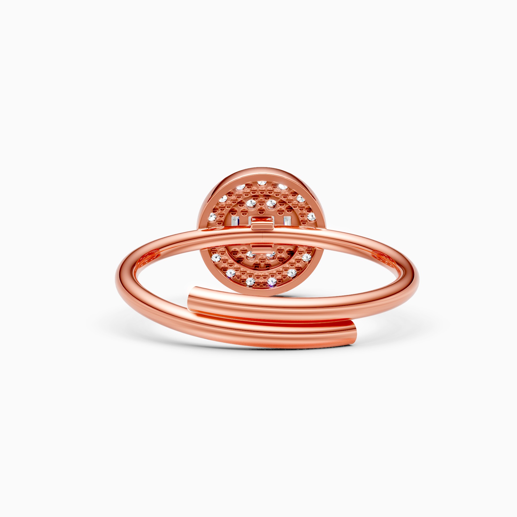 Eternal Halo & Celeste Baguette Lab Grown Diamond Ring